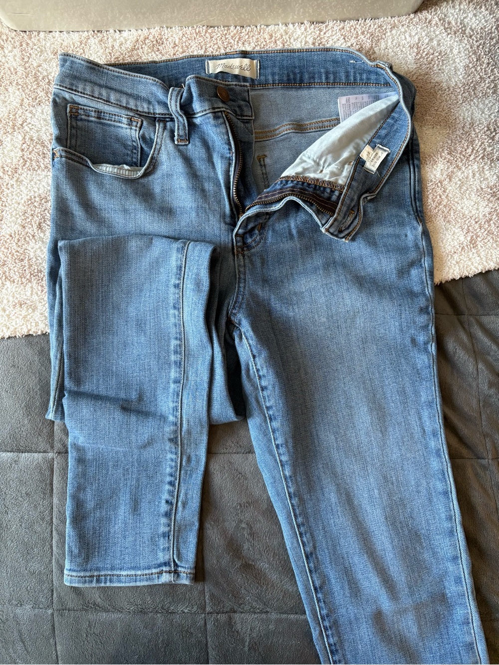 Madewell Women’s Skinny Jeans in Light Blue Denim